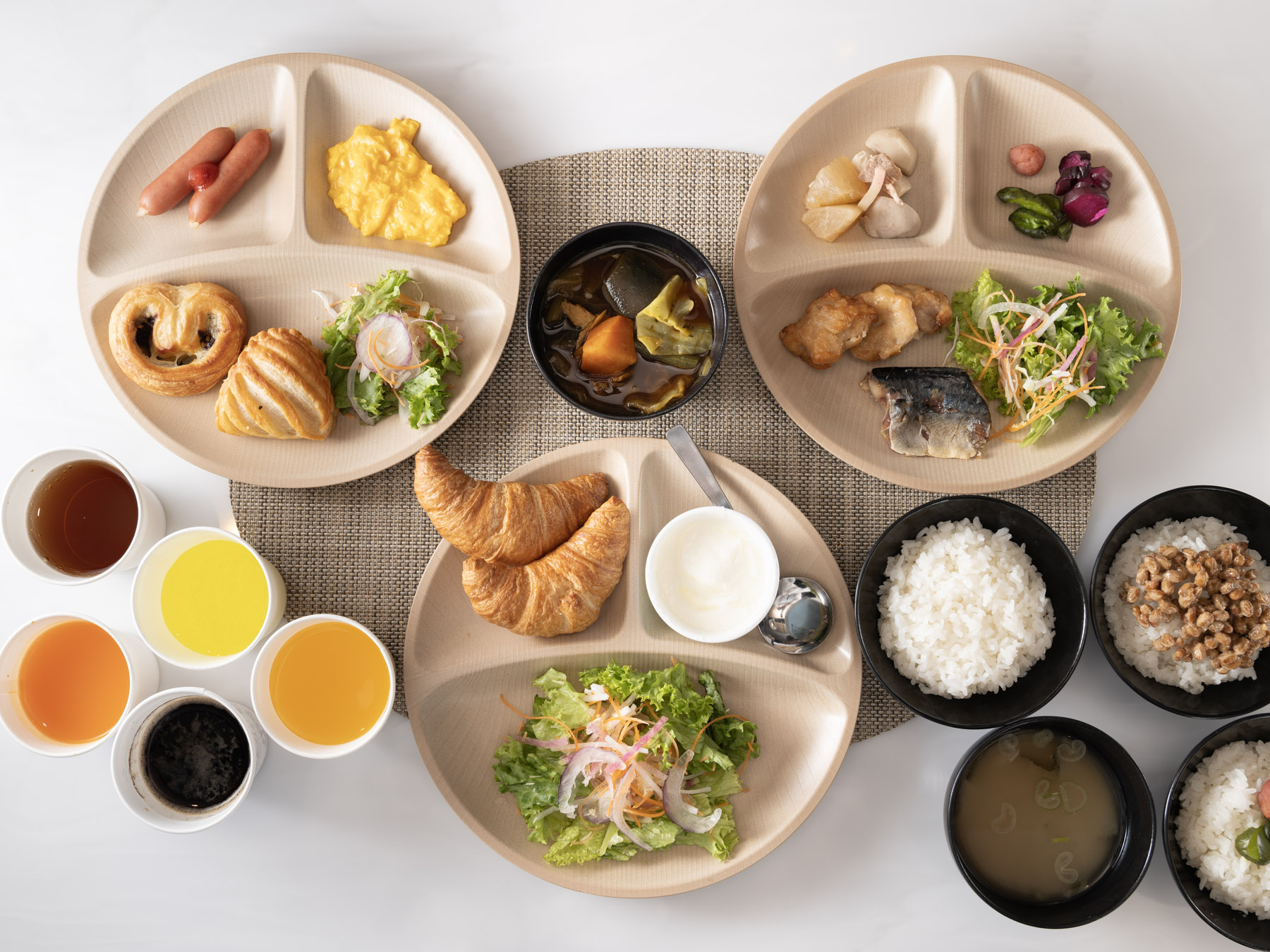スーパーホテル旭川の身体がよろこぶ無料朝食ビュッフェ