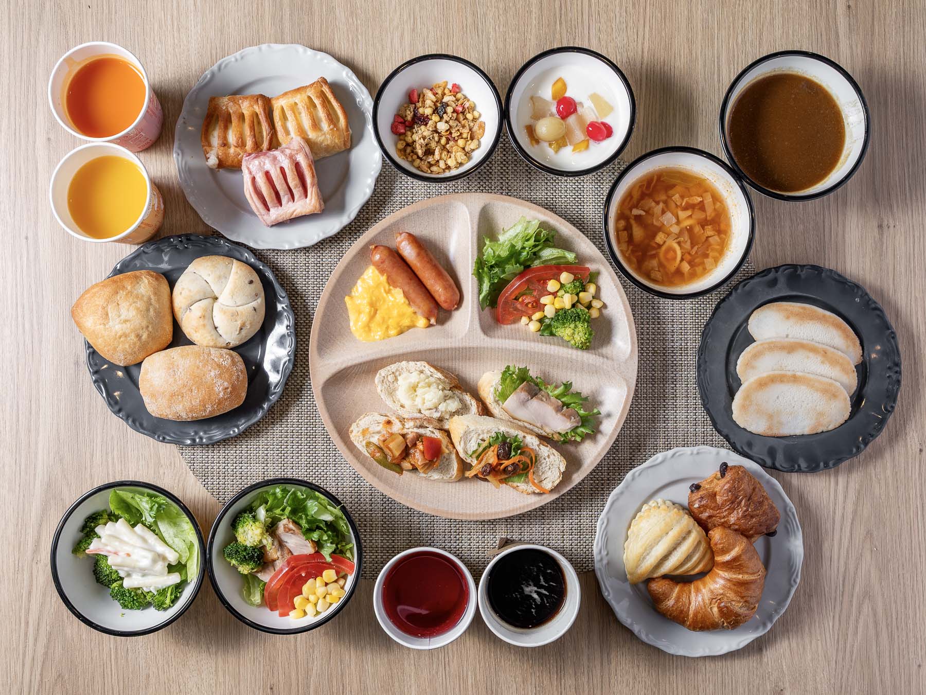 スーパーホテル品川・新馬場の身体がよろこぶ無料朝食ビュッフェ