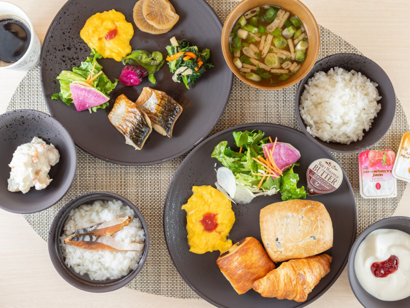 スーパーホテル越前・武生の身体がよろこぶ無料朝食ビュッフェ