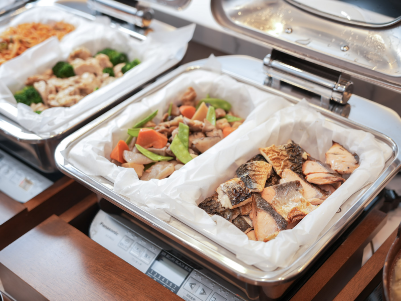 天然温泉 氷川の湯 スーパーホテルPremierさいたま・大宮駅東口の身体がよろこぶ朝食ビュッフェ(有料)
