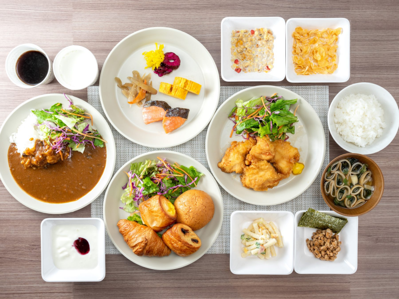 スーパーホテル別府駅前の身体がよろこぶ無料朝食ビュッフェ
