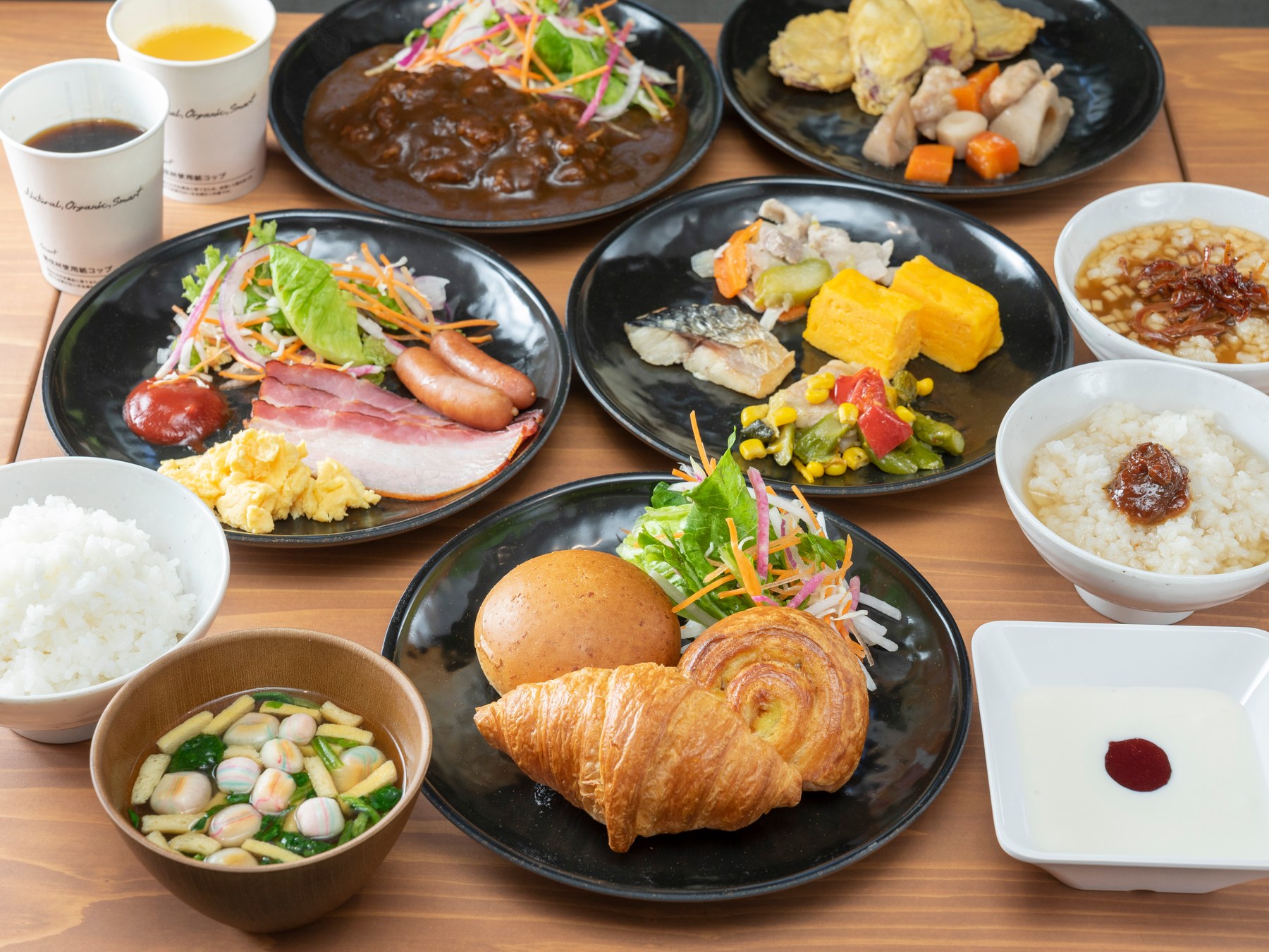 天然温泉 鼓門の湯 スーパーホテルPremier金沢駅東口の身体がよろこぶ朝食ビュッフェ(有料)