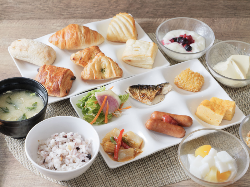 スーパーホテル横浜・関内の身体がよろこぶ無料朝食ビュッフェ