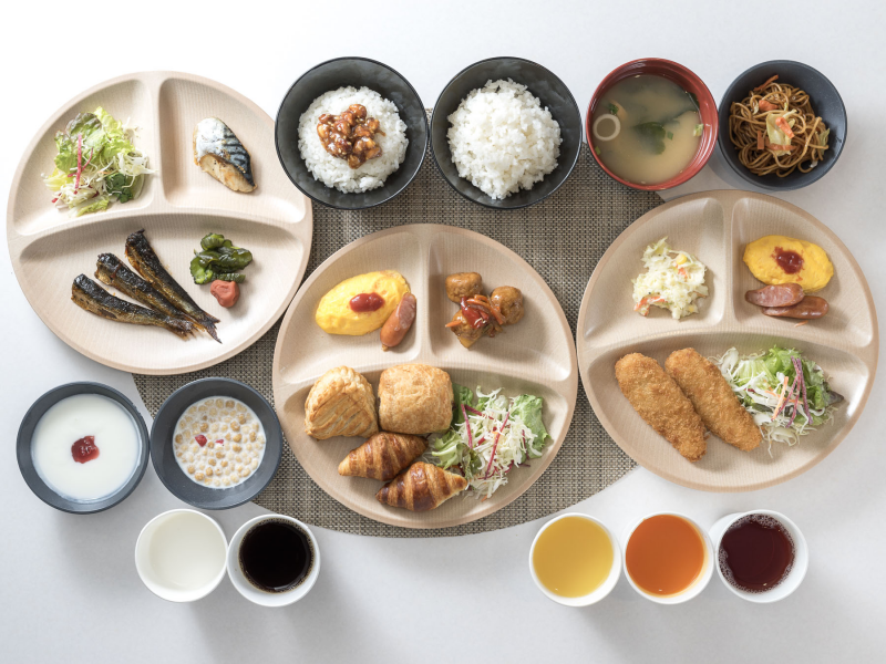 スーパーホテル東西線・市川・妙典駅前の身体がよろこぶ無料朝食ビュッフェ