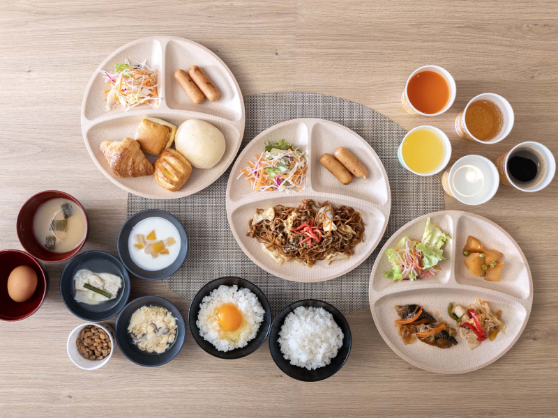 スーパーホテル富士インターの身体がよろこぶ無料朝食ビュッフェ