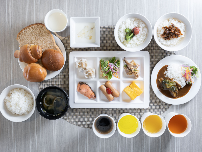 スーパーホテル近鉄四日市駅前禁煙館の身体がよろこぶ無料朝食ビュッフェ