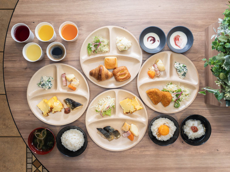 スーパーホテル大津駅前の身体がよろこぶ無料朝食ビュッフェ