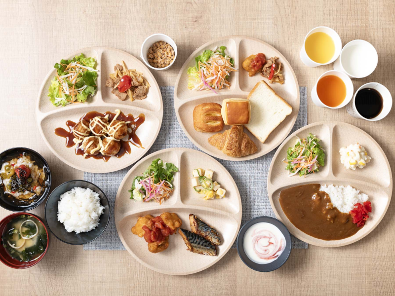 スーパーホテルJR新大阪東口の身体がよろこぶ無料朝食ビュッフェ