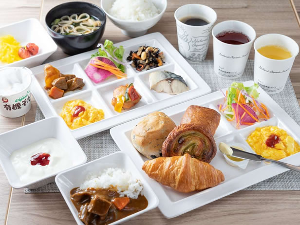 スーパーホテルなんば・日本橋の身体がよろこぶ無料朝食ビュッフェ