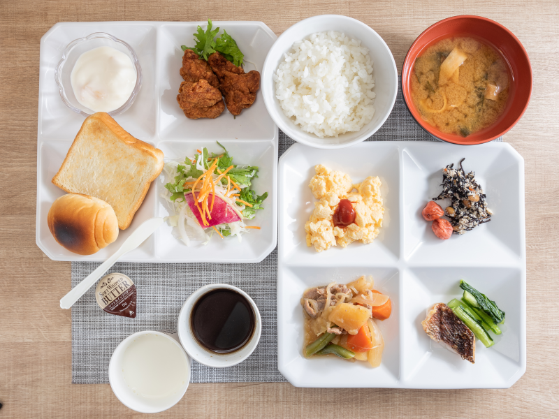 スーパーホテル松本・お城口の身体がよろこぶ無料朝食ビュッフェ