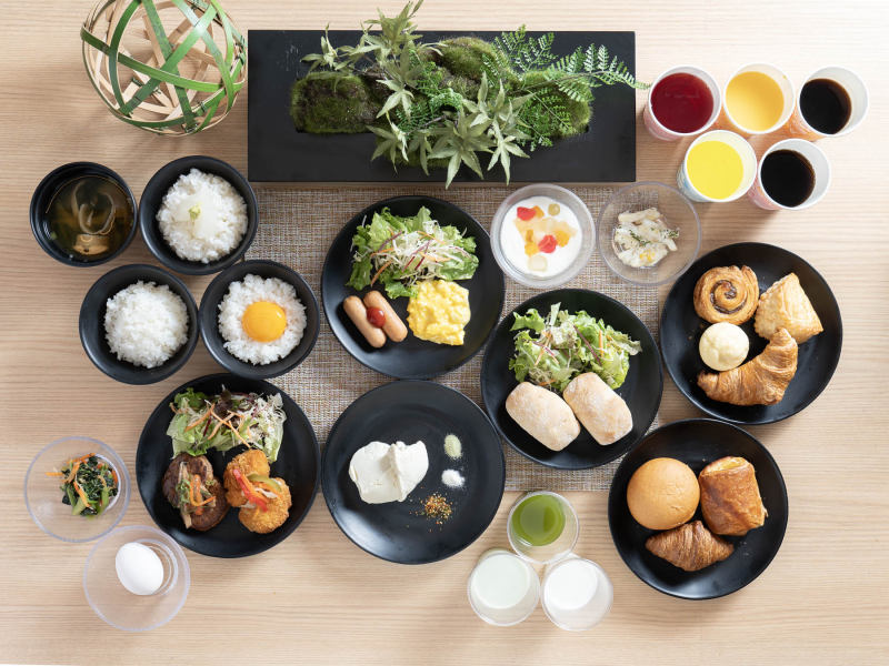 スーパーホテル京都・四条河原町の身体がよろこぶ無料朝食ビュッフェ