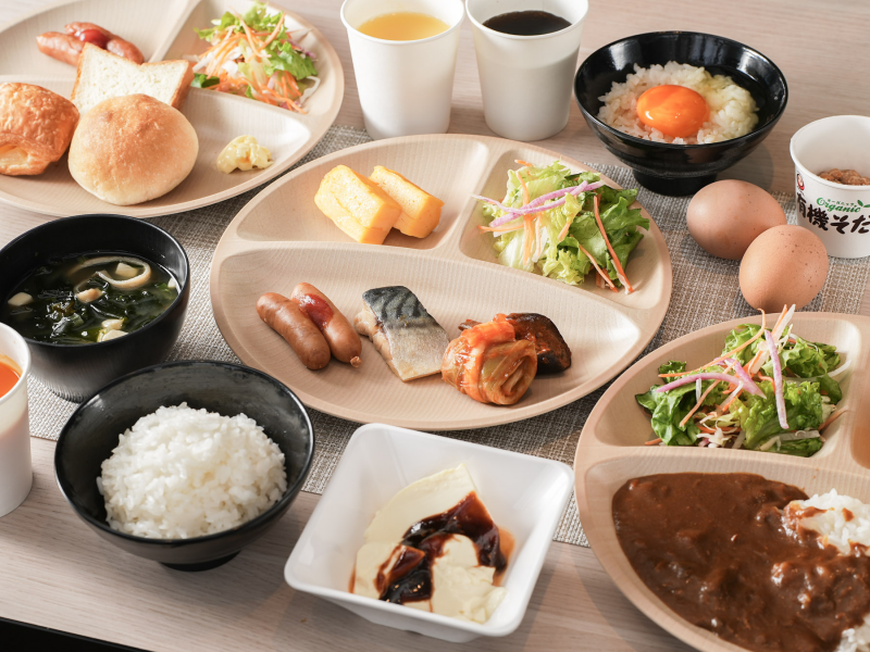 天然温泉 葵の湯 スーパーホテル岡崎の身体がよろこぶ無料朝食ビュッフェ