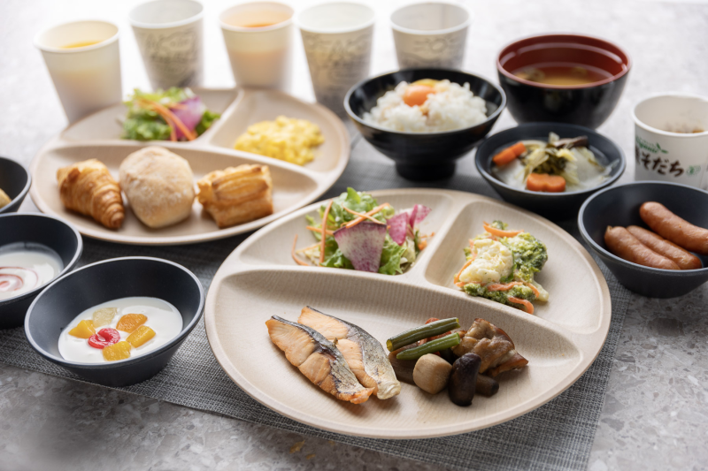 スーパーホテル池袋西口天然温泉の身体がよろこぶ無料朝食ビュッフェ