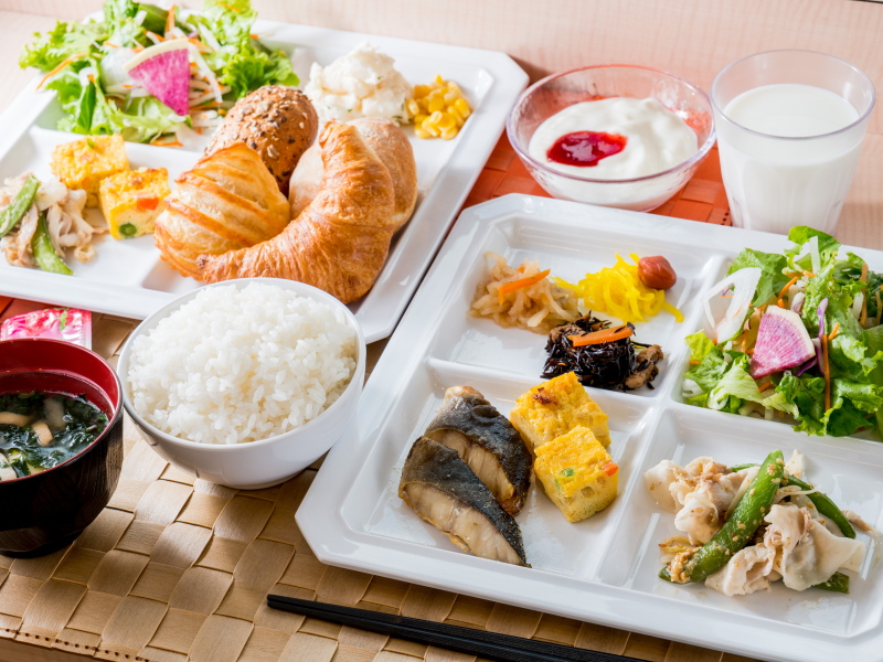 スーパーホテル奈良・大和郡山の身体がよろこぶ無料朝食ビュッフェ